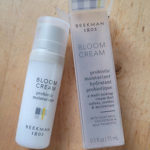 BEEKMAN 1802 Bloom Cream Probiotic Moisturizer 15ml 0.5floz Mini Travel New Box